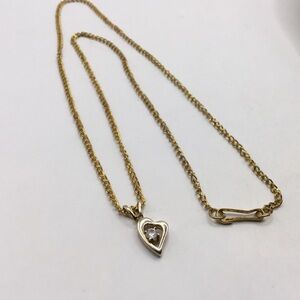 Vintage DEO 14kgf heart Necklace